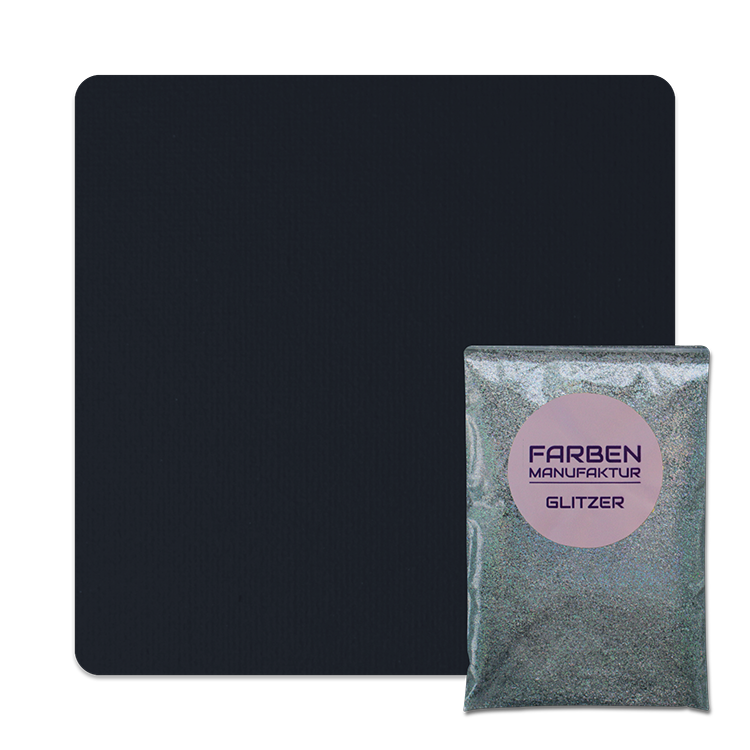Glitzerfarbe schwarz-holo-glitzer